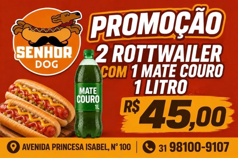 Combo mate couro 